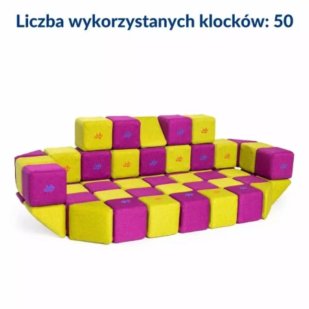 Klocki Magnetyczne Jolly Heap MEDIUM - 50 szt.