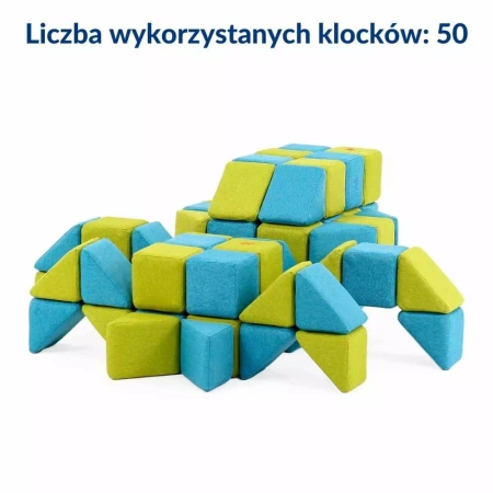 Klocki Magnetyczne Jolly Heap MEDIUM - 50 szt.