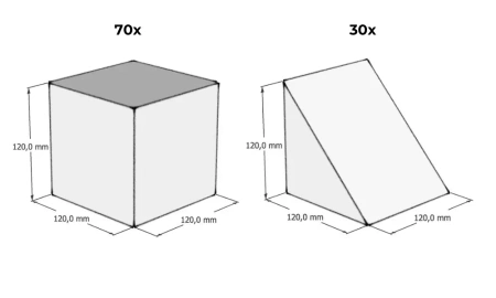 Klocki Magnetyczne Jolly Heap BASIC - 100 szt.