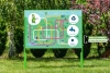 Naukowe place zabaw - Tablica edukacyjna z kulodromem (jednostronna)