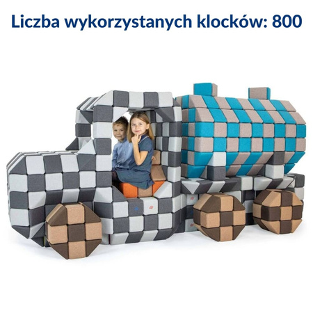 Klocki Magnetyczne Jolly Heap JOY - 150 szt.