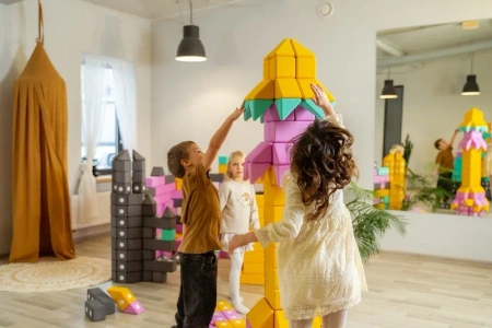 TUKI SMART - Duże klocki piankowe magnetyczne 340 elementów