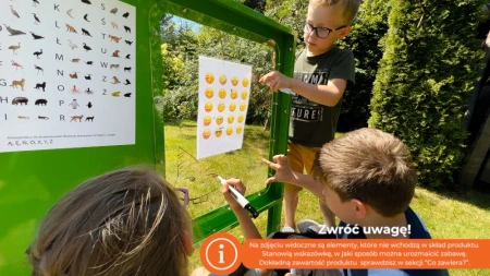 Naukowe place zabaw - Tablica edukacyjna Da Vinci (dwustronna)