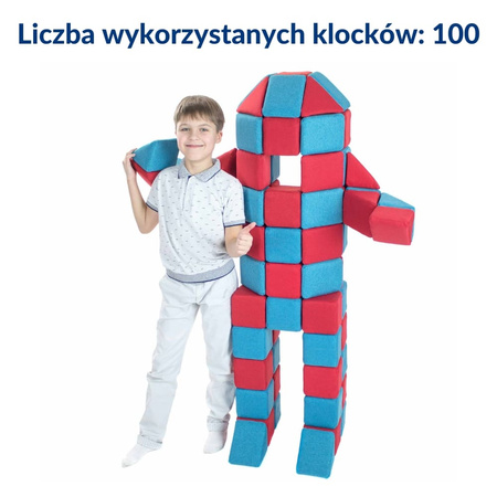 Klocki Magnetyczne Jolly Heap BASIC - 100 szt.