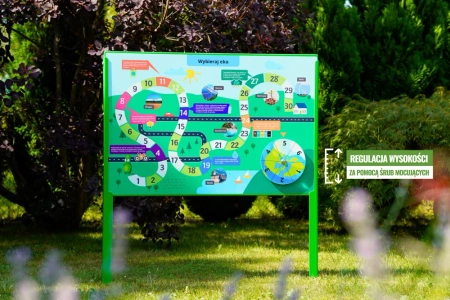 Naukowe place zabaw - Tablica edukacyjna z Ekologiczną “Grą Planszową”
