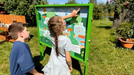 Naukowe place zabaw - Tablica edukacyjna Pierwsza Pomoc (dwustronna)