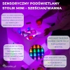 Sensoryczny podświetlany stolik MINI - sześcian/wanna