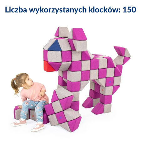 Klocki Magnetyczne Jolly Heap JOY - 150 szt.