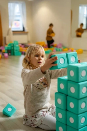 TUKI BUILDER - Duże klocki piankowe magnetyczne 150 elementów