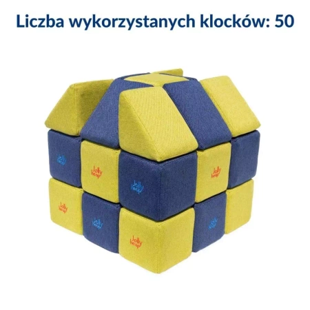 Klocki Magnetyczne Jolly Heap MEDIUM - 50 szt.