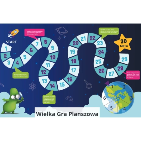 Naukowe place zabaw - Tablica edukacyjna Gra Planszowa Kosmos (jednostronna)
