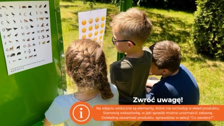 Naukowe place zabaw - Tablica edukacyjna Da Vinci (dwustronna)