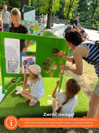 Naukowe place zabaw - Tablica edukacyjna Da Vinci (dwustronna)