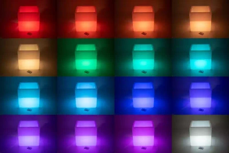 Sensoryczny podświetlany stolik MINI - sześcian/wanna