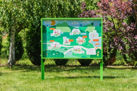 Naukowe place zabaw - Tablica edukacyjna Pierwsza Pomoc (dwustronna)