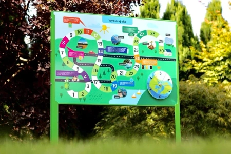 Naukowe place zabaw - Tablica edukacyjna z Ekologiczną “Grą Planszową”