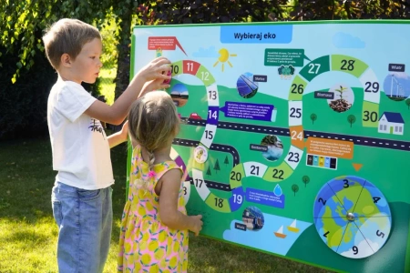 Naukowe place zabaw - Tablica edukacyjna z Ekologiczną “Grą Planszową”