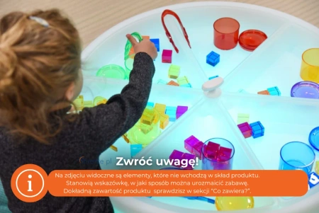 Sensoryczny podświetlany stolik DISCOVERY - Niski