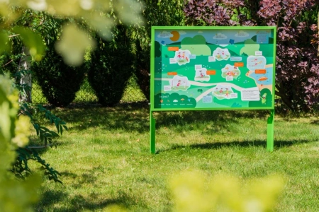 Naukowe place zabaw - Tablica edukacyjna Pierwsza Pomoc (dwustronna)