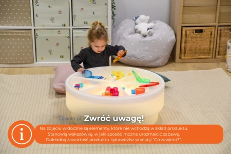 Sensoryczny podświetlany stolik DISCOVERY - Niski