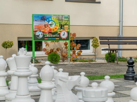 Naukowe place zabaw - Tablica edukacyjna 4 pory roku (jednostronna)