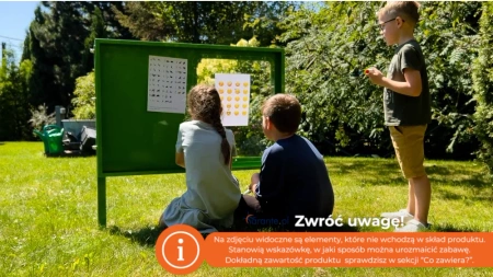Naukowe place zabaw - Tablica edukacyjna Da Vinci (dwustronna)