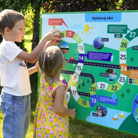 Naukowe place zabaw - Tablica edukacyjna z Ekologiczną “Grą Planszową”