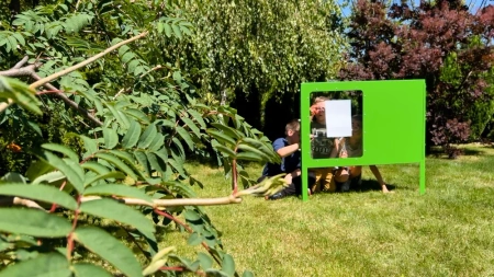 Naukowe place zabaw - Tablica edukacyjna Da Vinci (dwustronna)