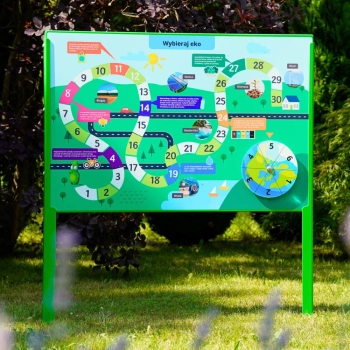 Naukowe place zabaw - Tablica edukacyjna z Ekologiczną “Grą Planszową”