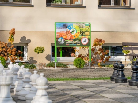 Naukowe place zabaw - Tablica edukacyjna 4 pory roku (jednostronna)