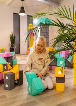 TUKI BUILDER - Duże klocki piankowe magnetyczne 150 elementów